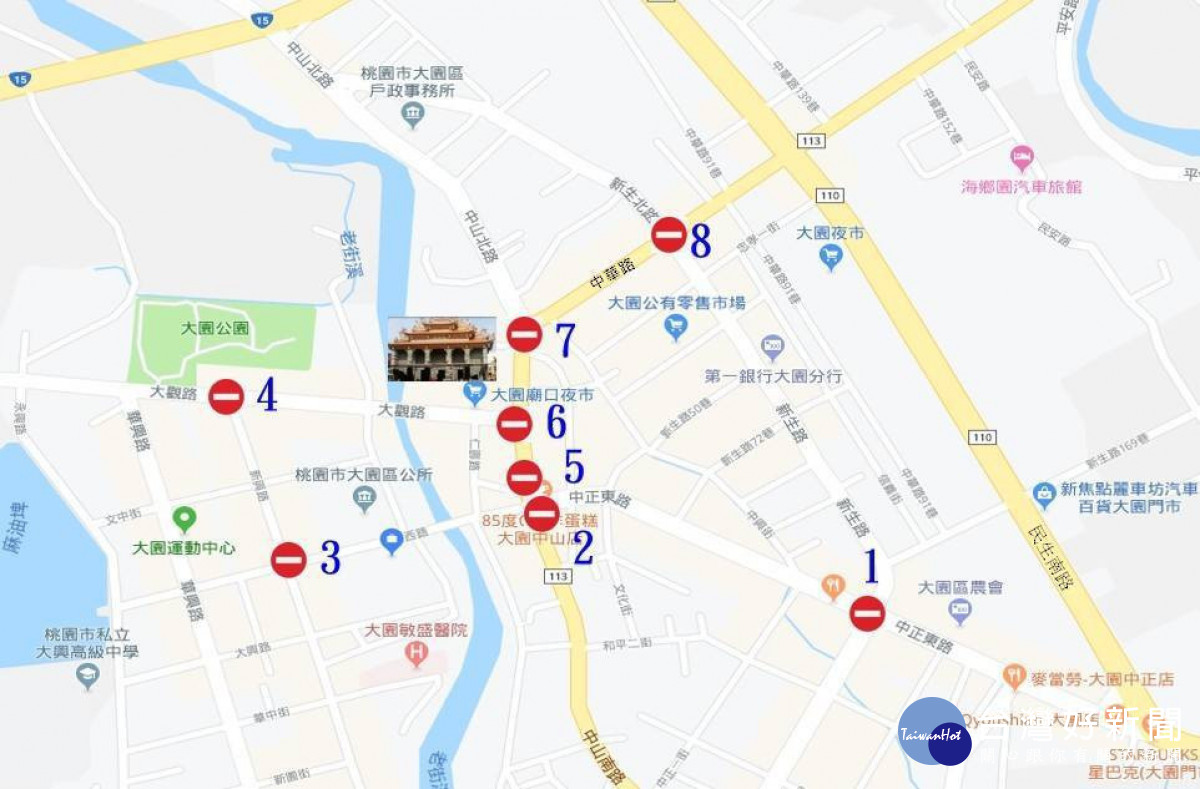 大園仁壽宮慶讚中元遶境活動 警方加強交通疏導管制<br />
