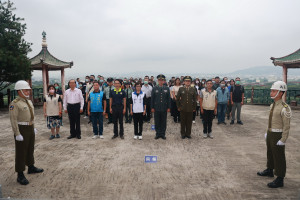 南投縣各界代表於忠烈祠舉行秋祭先烈。（縣府提供）