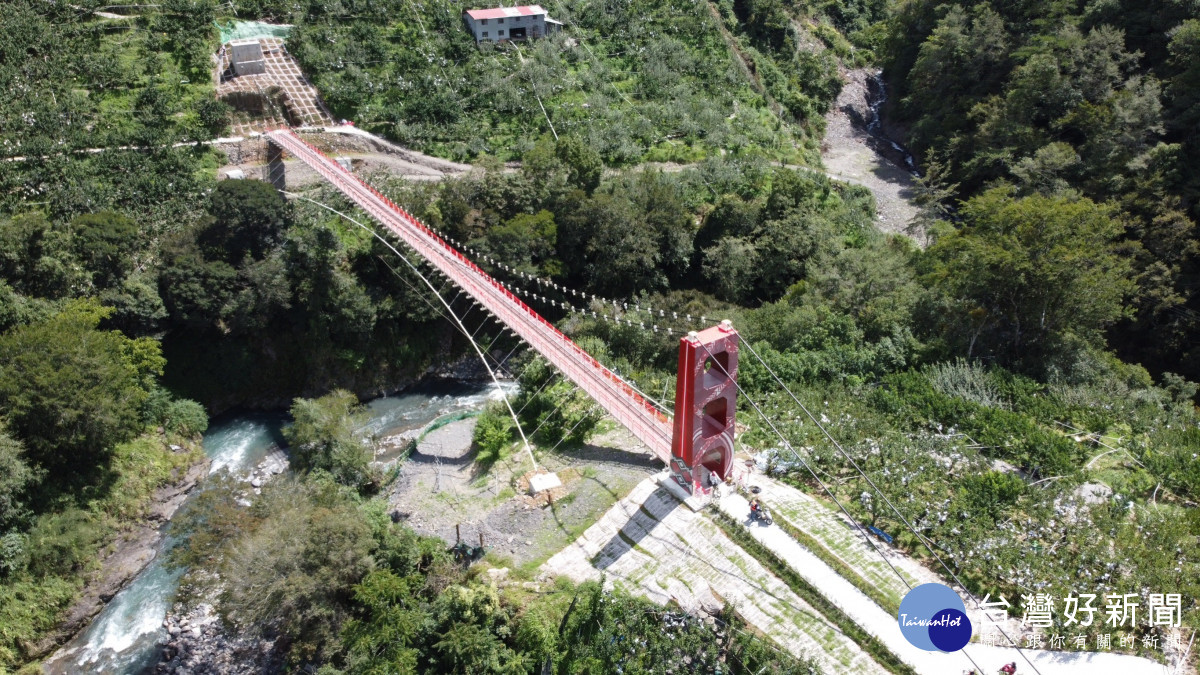 「和平區環山部落南湖溪新建吊橋」工程今年6月完工。