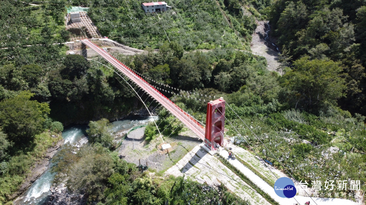 「和平區環山部落南湖溪新建吊橋」工程今年6月完工。