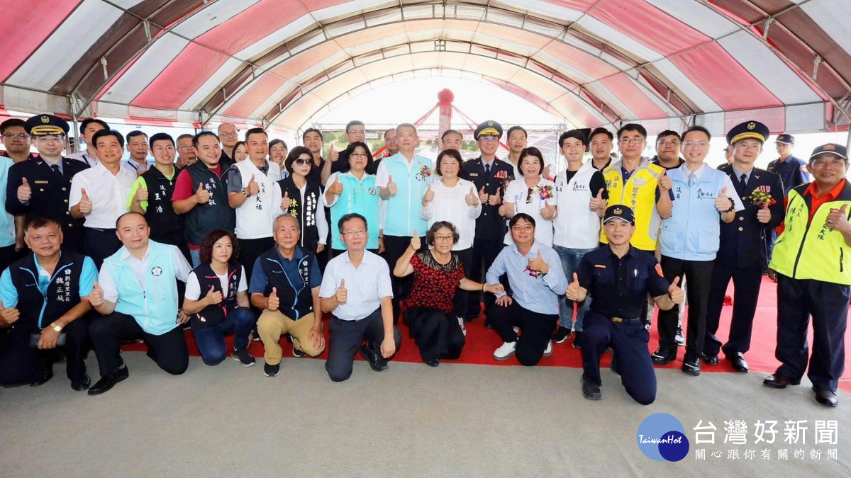 嘉義市竹園派出所拆除重建工程今天舉行動土典禮／陳致愷翻攝