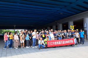 ▲桃園市政府交通局團隊一行共70人前往觀摩高雄市區鐵路地下化園道工程執行成果。