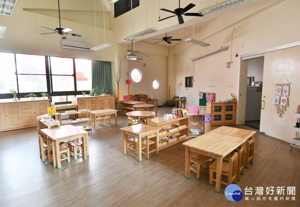 彰化和美新庄國小勤學樓拆除重建3大棟校舍完工啟用。圖／記者鄧富珍攝