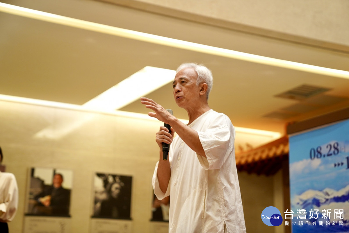 文化評論人林谷芳教授致詞。林教授表示在佛光山佛門聖地舉辦文化展演活動，各方心懷傳播文化使命，彰顯人間佛教精神。