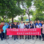 ▲南投縣政府工務處南下參訪鳳山區南京路人行空間，希望藉由城市間優質案件交流，打造安全、順暢、舒適的人本通行環境。