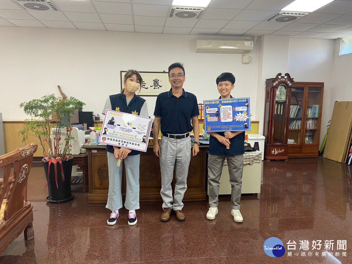 平鎮警分局走進校園，提升學生識詐、反詐能力。
