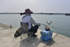 ▲彌陀漁港釣魚區。