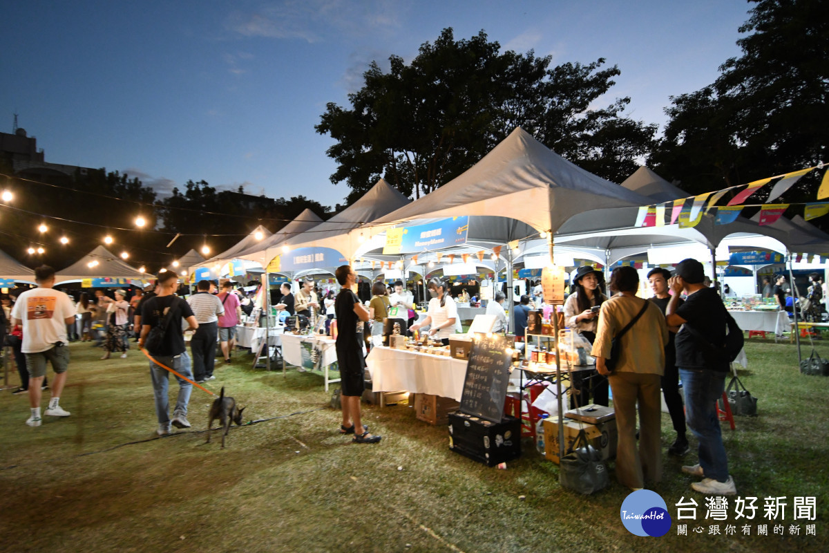 青年創業成果展-「N Lab食宴式」第二場在員林公園登場。圖／記者鄧富珍翻攝