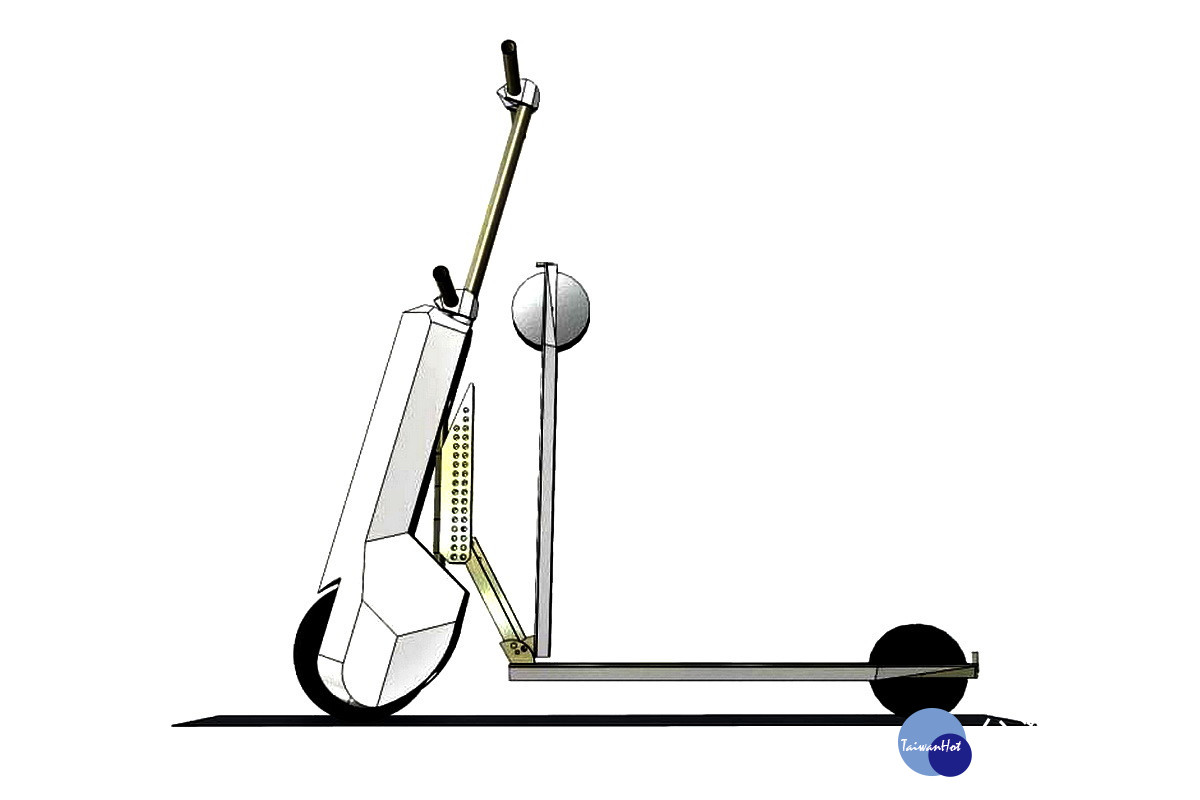 康科科技的模塊化滑板車，透過更換模塊改變與加強功能。