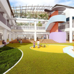 ▲楠陽國小公共化幼兒園模擬圖。