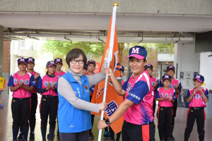 苗栗少棒聯隊授旗遠征花蓮　副縣長勉養精蓄銳預祝旗開得勝