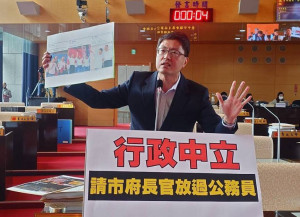 林德宇議員質疑王育敏未請假或辭職