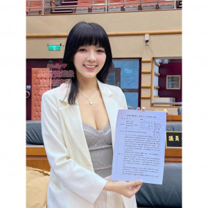 嘉義市議員「顏色不分藍綠支持性專區顏色田慎節」提案，請市府評估「設立性專區可能性」。（圖取自Molly翎熹臉書）