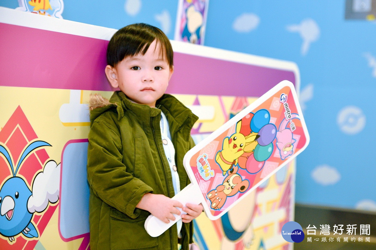 桃捷A22站推出寶可夢打卡點，民眾可以拍照上傳抽好禮「留住寶可夢」。
