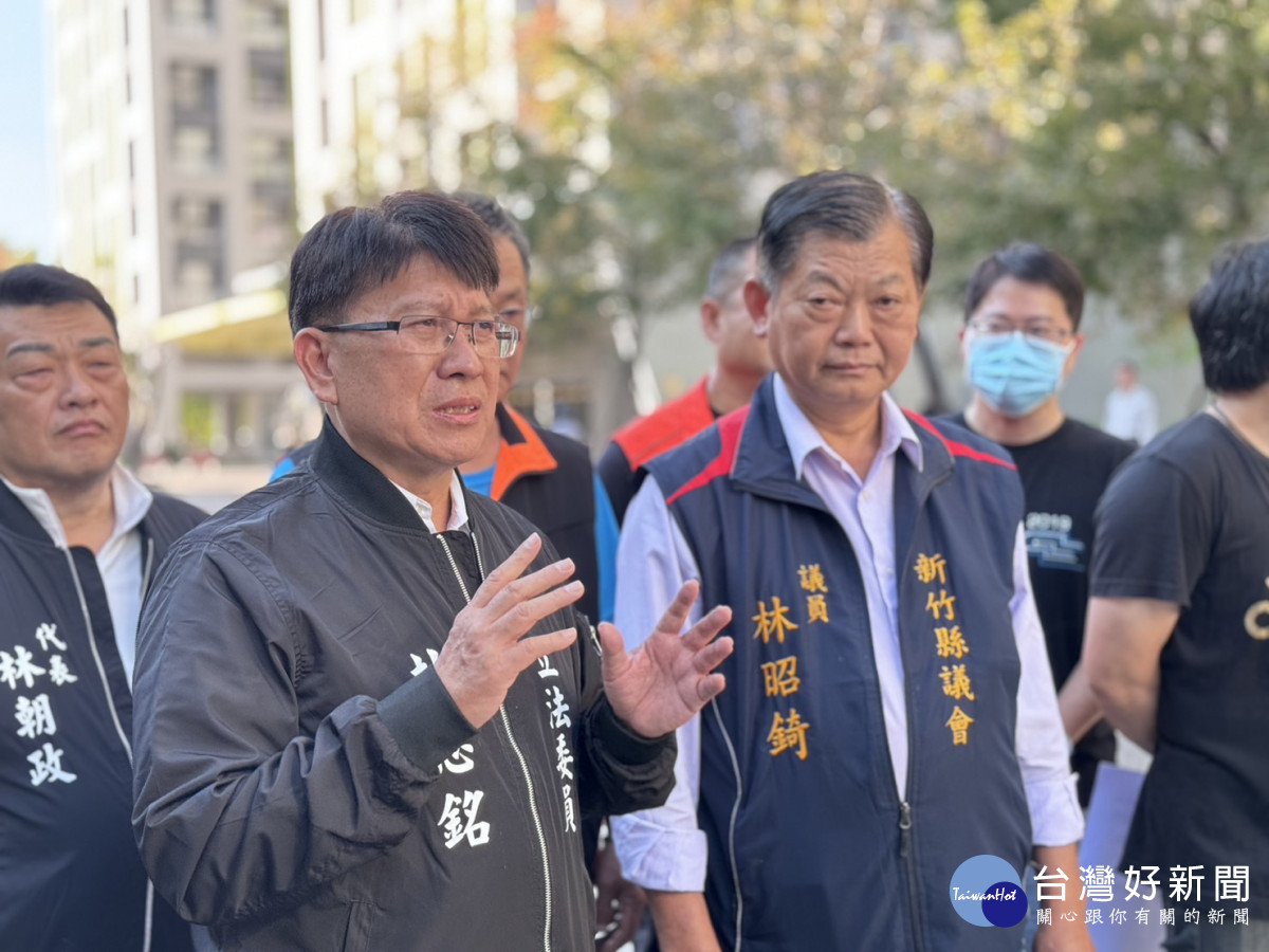 立委林思銘到現場了解，並且表達聲援居民訴求的立場。