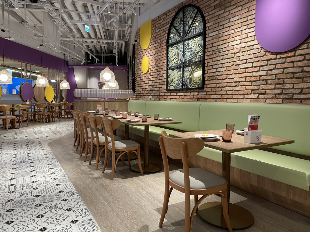 饗泰多台中麗寶店用餐空間明亮寬敞舒適。圖片由業者提供