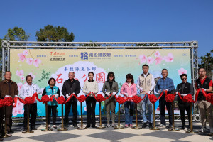 石馬公園新建工程剪綵啟用。（縣府提供）