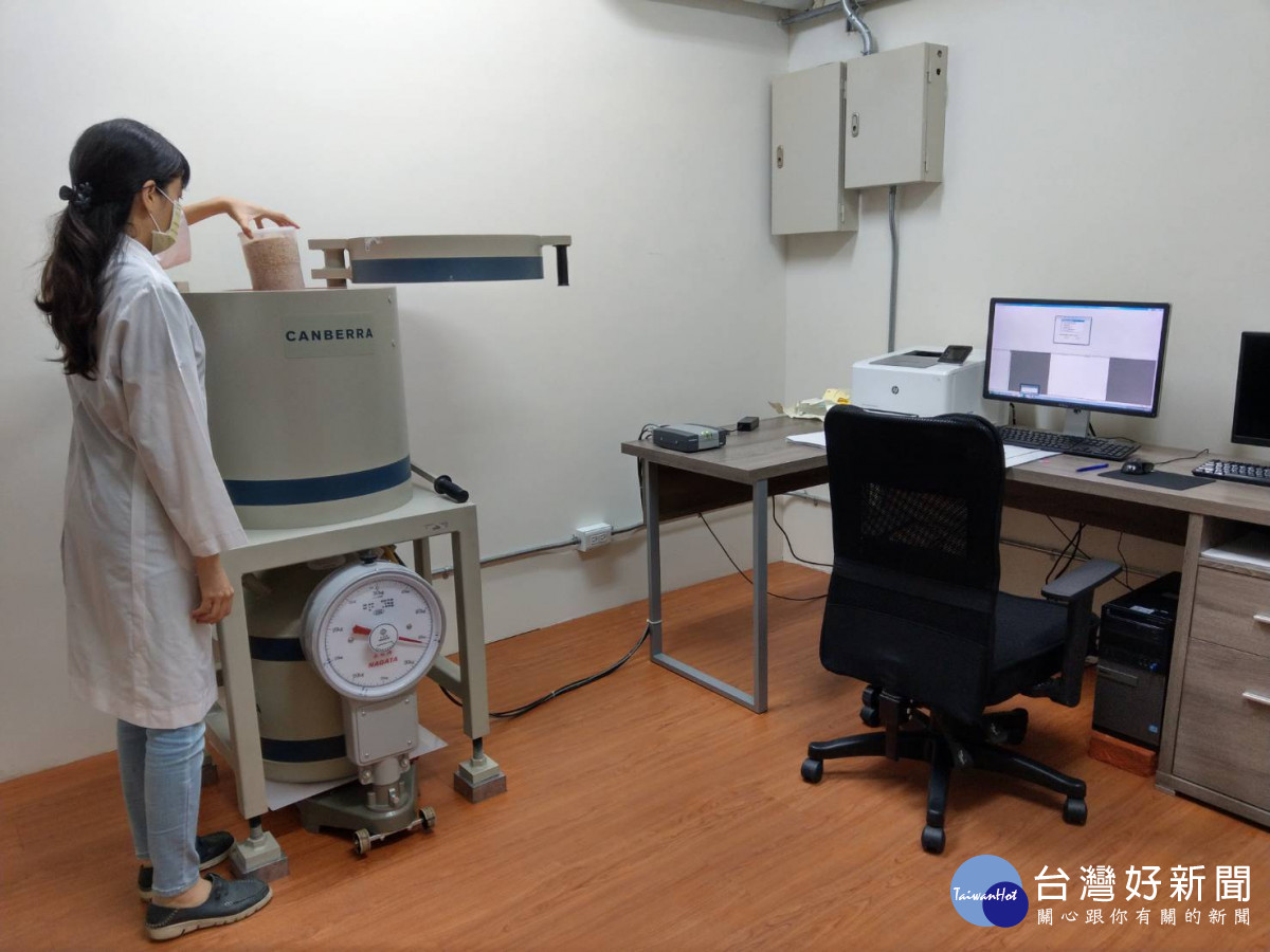 中市實驗室純鍺偵檢器進行輻射殘留檢測