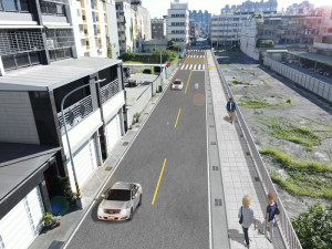 ▲過雄街完工模擬圖。