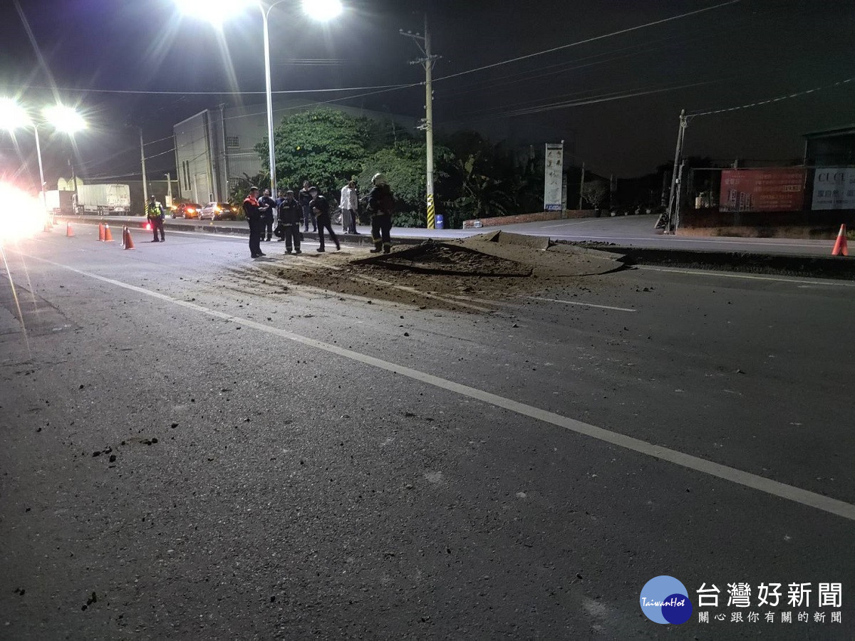 田中鎮員集路深夜發生氣爆事件　瓦斯公司進行管線測試操作不當導致氣爆