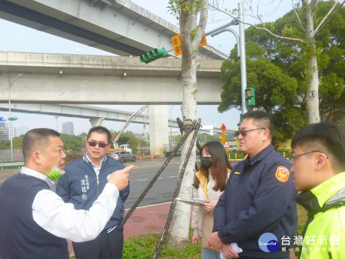 龜山分局強化轄內交通疏導措施。