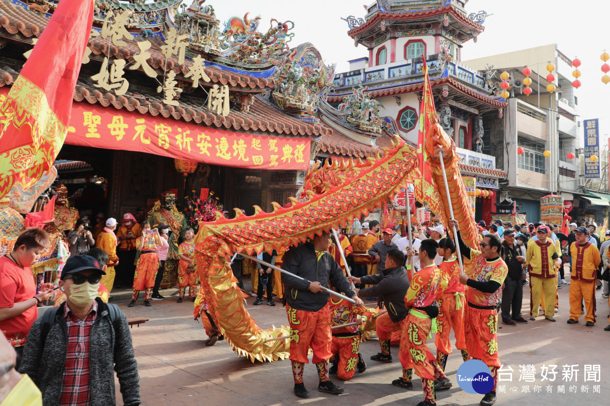 嘉義縣新港奉天宮今(24日)早上8點半舉行元宵遶境起駕活動／陳致愷翻攝