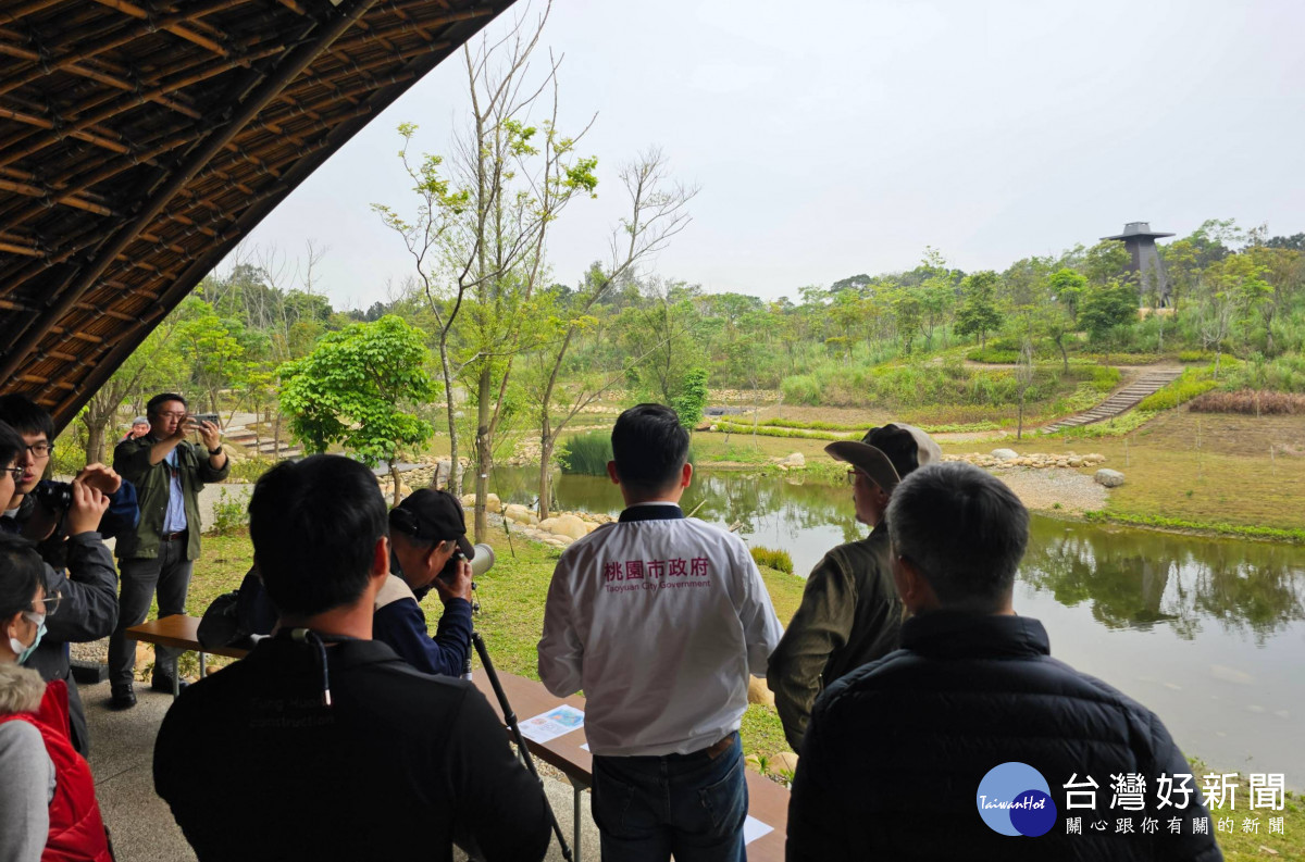 桃園市副市長蘇俊賓前往大湳森林公園進行生態訪查。