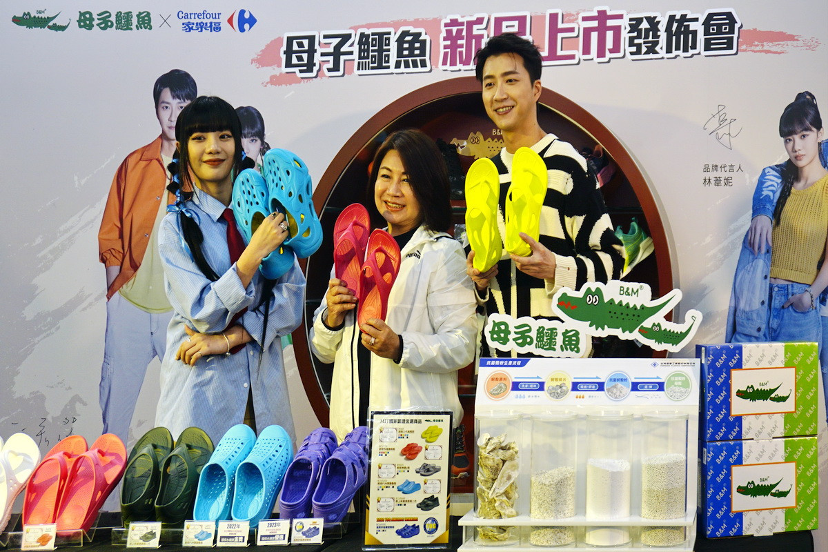 母子鱷魚推出ESG永續新產品，桌球國手江宏傑&木木代言分享親身體驗。