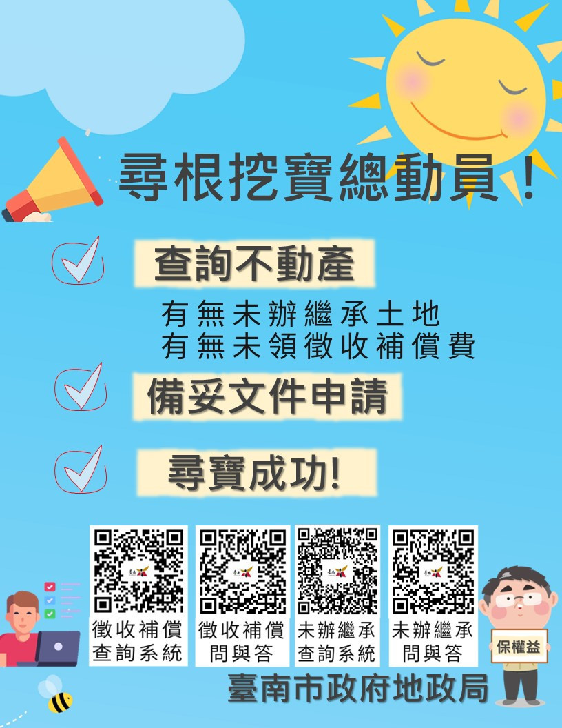 南市有現值逾346億土地未辦繼承登記　黃偉哲呼籲儘速申請保權益