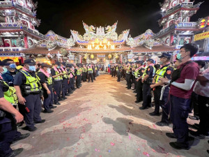 民雄警分局將以優勢警力迎接大甲媽遶境活動，維護參加盛會民眾安全事宜。(圖／資料照，警方提供）