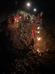 ▲高市那瑪夏區楠梓仙溪河畔迎來一年一度神秘又嚴謹的卡那卡那富族河祭（Pasika’arai）。