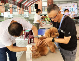 防疫所於尖石鄉及北埔鄉辦理9場定點免費動物狂犬病預防注射服務。