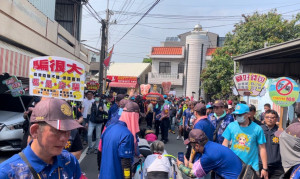 嘉義縣警局結合大甲媽祖遶境活動，加強全民識詐、反毒宣導／警方提供