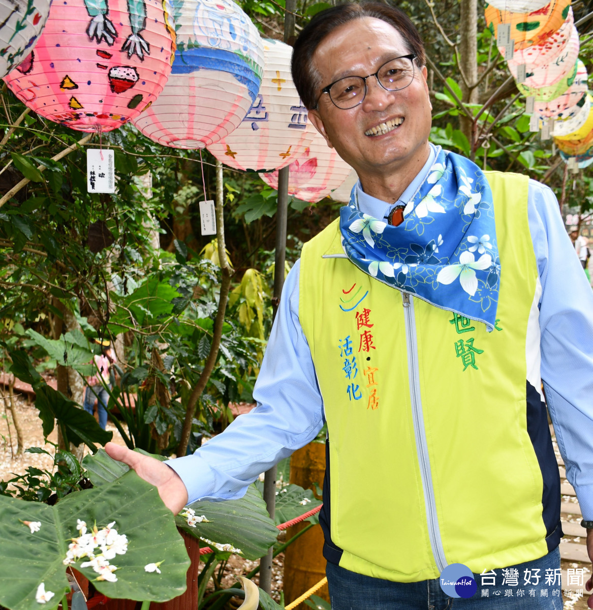 林世賢市長歡迎全國各地遊客來彰化市福田賞桐花。
