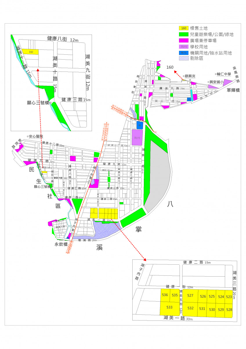 嘉義市政府23日上午10時辦理湖子內區段徵收可建築土地公開標售／圖取自google地圖