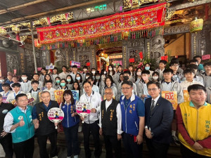 張善政市長帶頭率領蘆竹分局反詐騙宣導