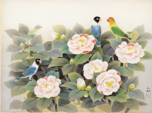 「台灣膠彩畫之父」林之助遺作《麗春》充分表現大師「浪漫」、「工整」的雙重韻致。