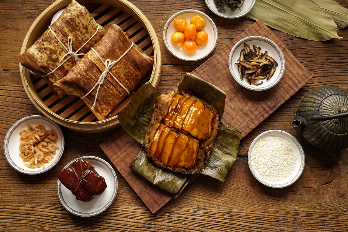台中福華飯店推出經典名菜江南東坡粽。圖片提供／業者