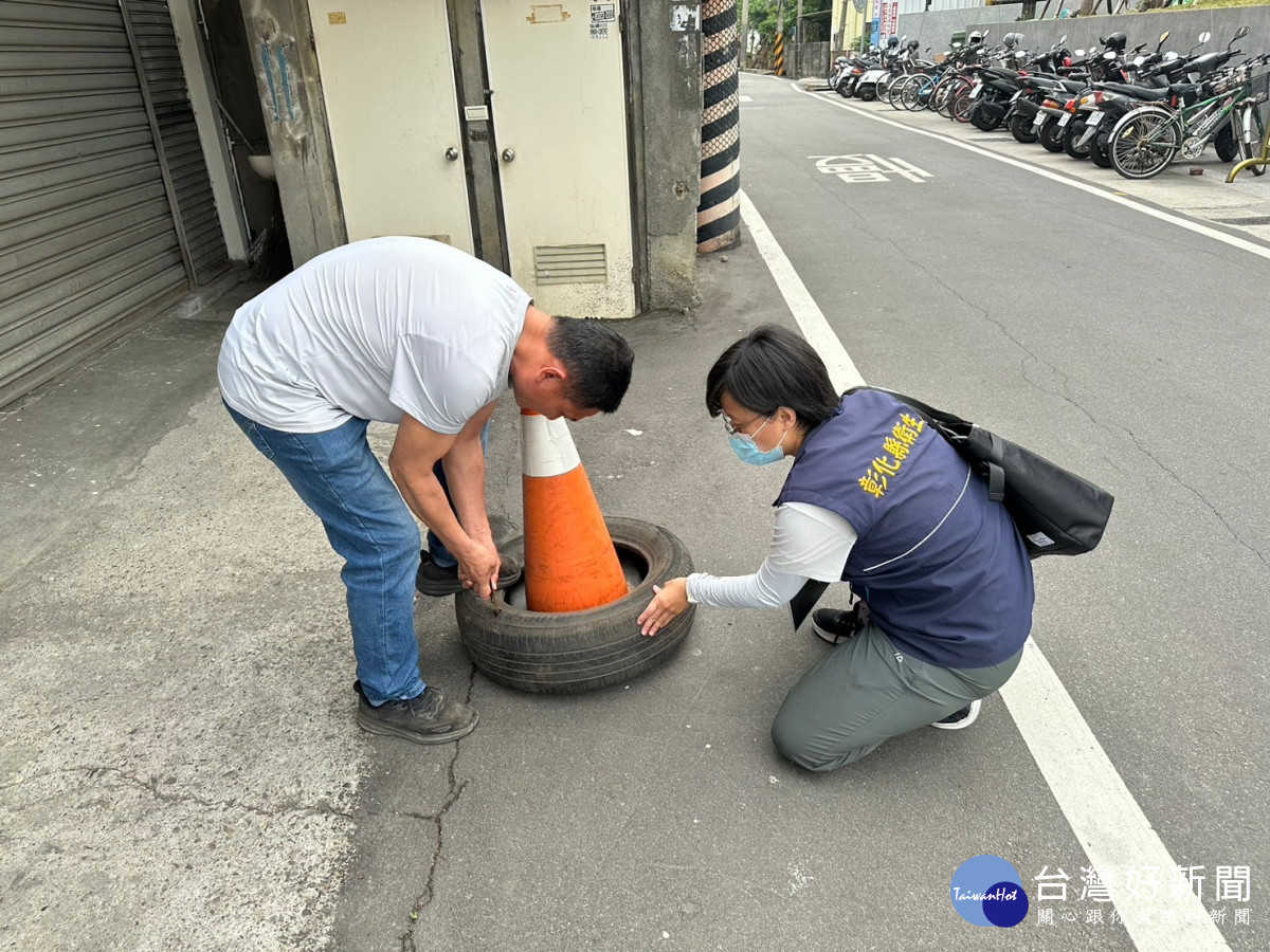 彰縣防堵登革熱宣導相關做為，不讓埃及斑蚊有北漂機會。圖／彰化縣政府提供