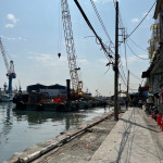 ▲高市旗后漁港碼頭整建工程加速進行中。