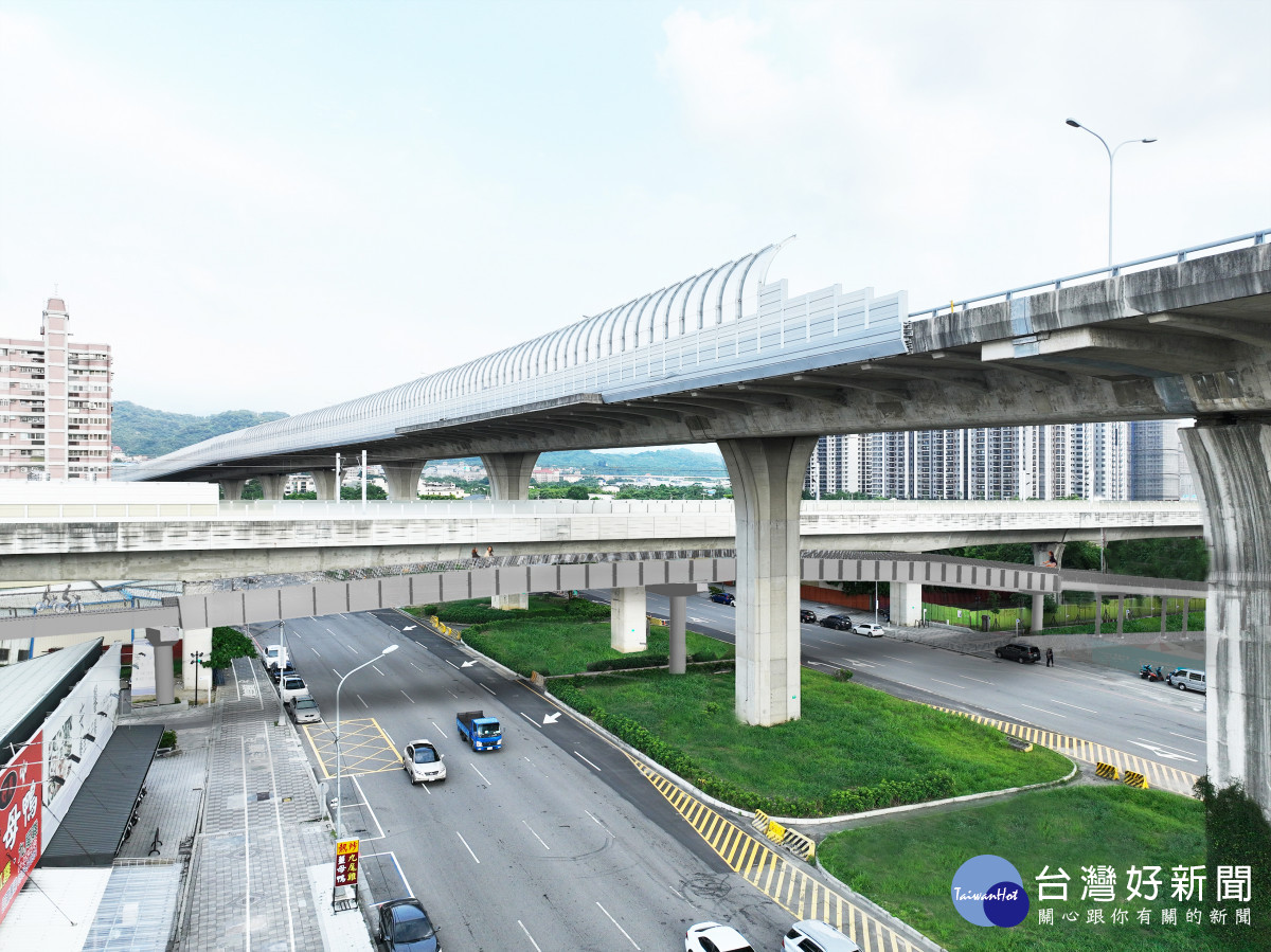 台中綠空廊道現正施作潭子區環中東路段