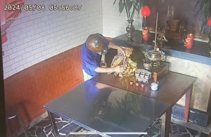 大膽竊嫌連土地公所穿的神帽、神衣、淨爐都敢偷／警方提供