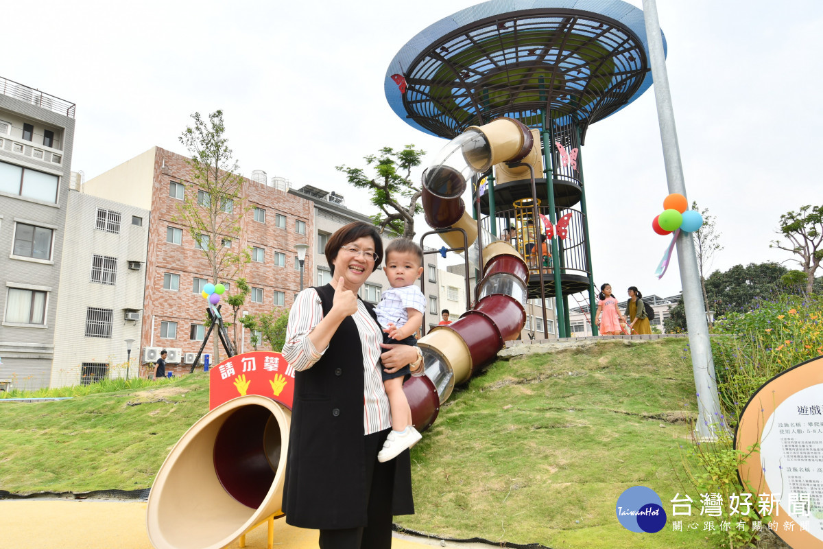 三和公園地下停車場及活動中心啟用。圖／記者鄧富珍翻攝