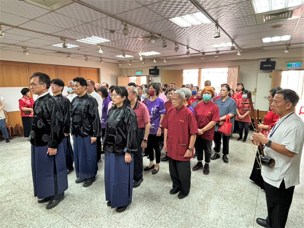南北管藝術交流匯演祭拜，由彰化縣副縣長林田富主持。圖／記者鄧富珍翻攝
