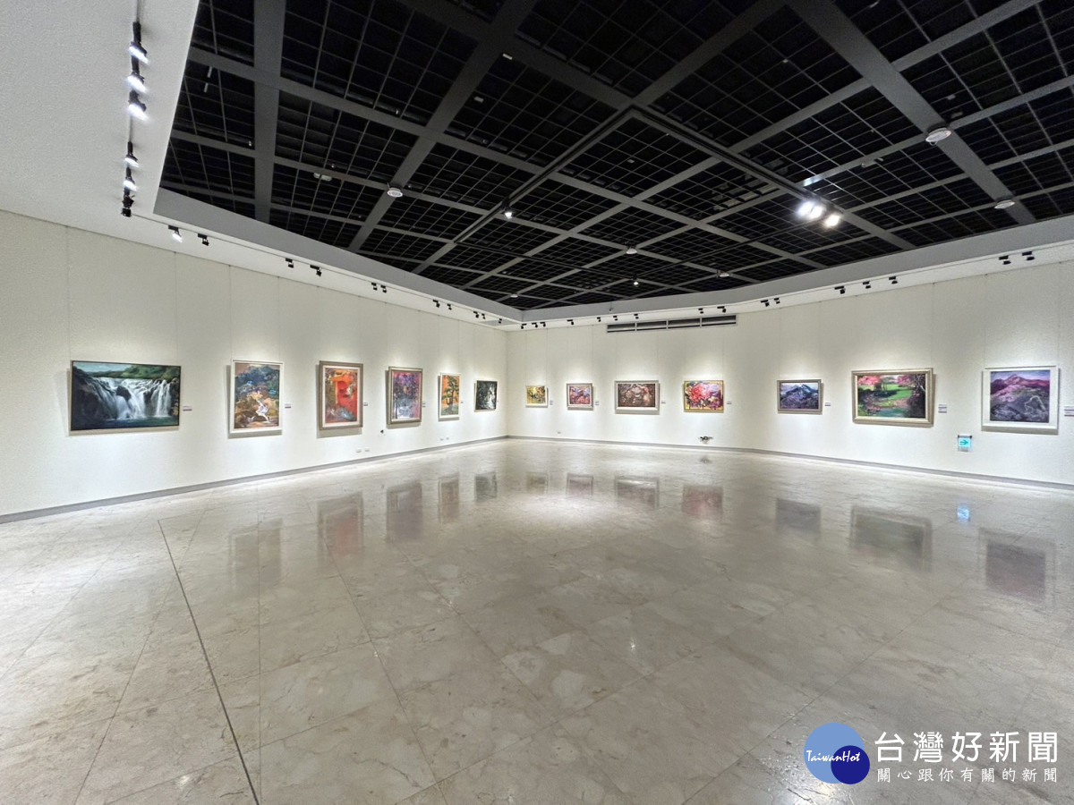 林純珠油畫創作「不忘初衷，游藝漫情」即日起展出。圖／記者鄧富珍攝