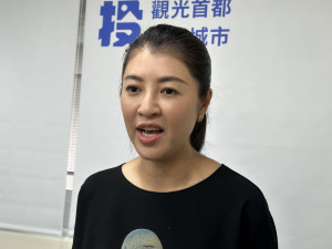 許淑華歡迎全國大眾到南投來參與巧咖節活動。（記者扶小萍攝）