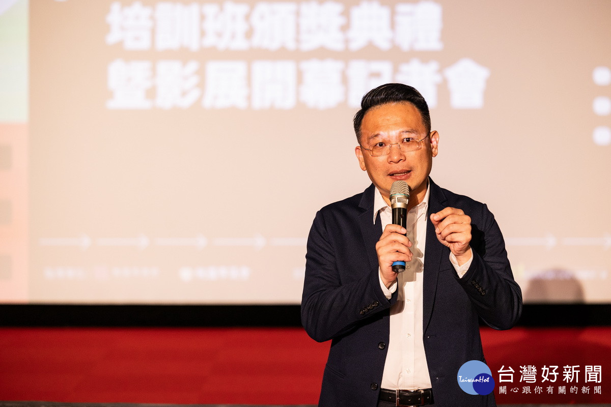 桃園市副市長蘇俊賓致詞。<br />
