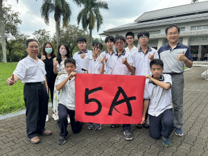 爽文國中不論跨區或在地生都考出5A的佳績。（縣府提供）