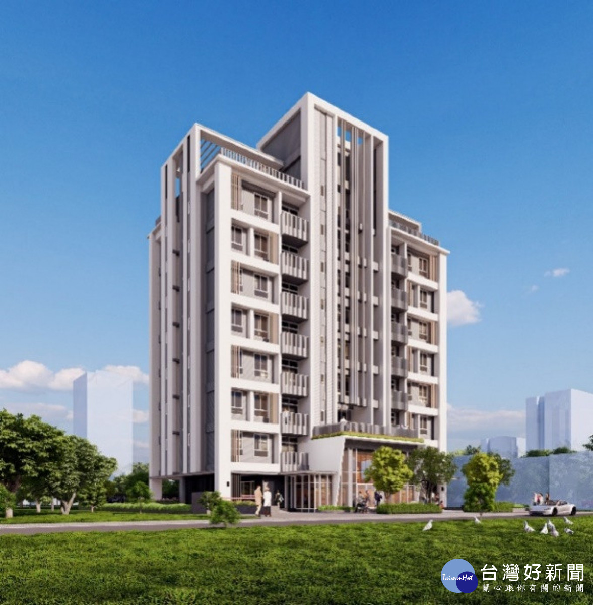彰化縣第一棟青年住宅員林動土，預計將在114年底竣工（模擬圖）圖／彰化縣政府提供
