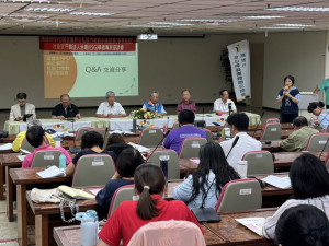 ▲高市府攜手社團法人高雄市身障團體聯合總會在社會局長青綜合服中心辦理高雄市NPO與企業界公私協力共同推動永續發展（淨零減碳）座談會。